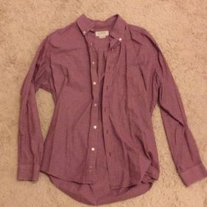 Red and navy jcrew dress shirt